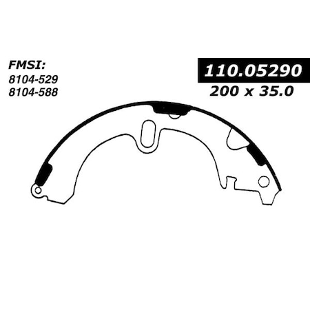 Centric Parts Centric Brake Shoes, 111.05290 111.05290